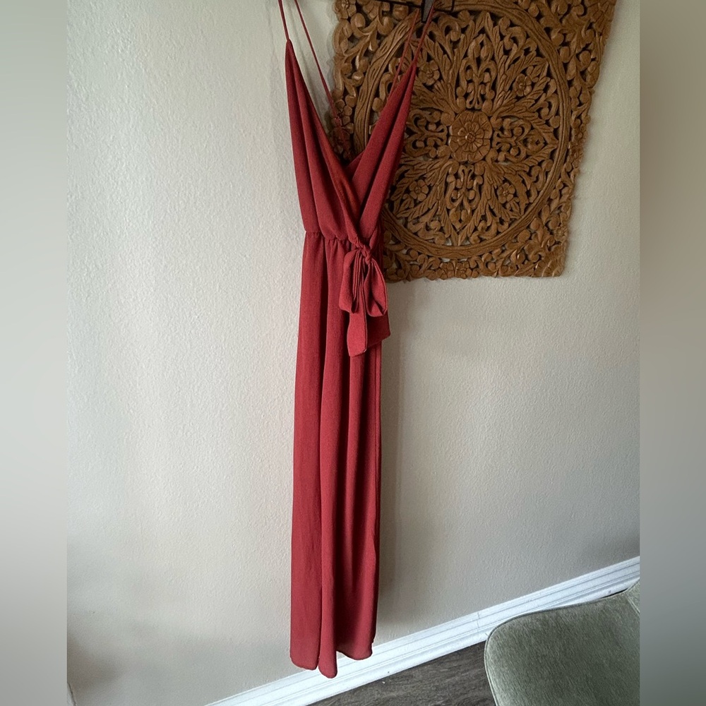Red orange jumpsuit